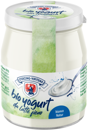 JOGURT NATURALNY Z MLEKA SIENNEGO (3,5 % TŁUSZCZU) BIO 150 g (SŁOIK) - STERZING-VIPITENO