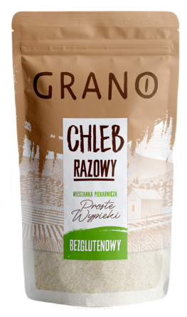 MIESZANKA DO WYPIEKU CHLEBA RAZOWEGO BEZGLUTENOWA 500 g - GRANO