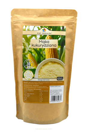 Mąka kukurydziana 500 g - Pięć Przemian