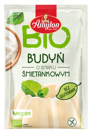 BUDYŃ O SMAKU ŚMIETANKOWYM BEZGLUTENOWY BIO 40 g - AMYLON