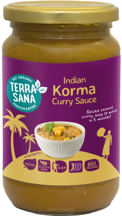 SOS CURRY ŻÓŁTY INDIAN KORMA BEZGLUTENOWY BIO 350 g - TERRASANA