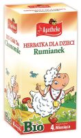 HERBATKA DLA DZIECI - RUMIANKOWA PO 4 MIESIĄCU BIO (20 x 1 g) 20 g - APOTHEKE