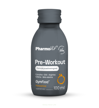Pre-Workout Formuła przedtreningowa (pomarańcza) 100 ml | GymFood Pharmovit