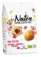 MUFFINKI MINI Z NADZIENIEM MALINOWYM BEZGLUTENOWE BIO 200 g - NATEN