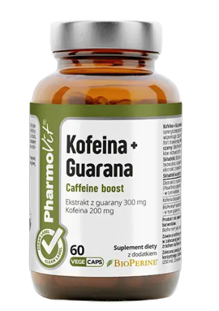 Kofeina + Guarana 60 vege kaps | Clean Label Pharmovit