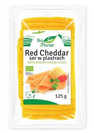 SER RED CHEDDAR W PLASTRACH BIO 125 g - BIO PLANET