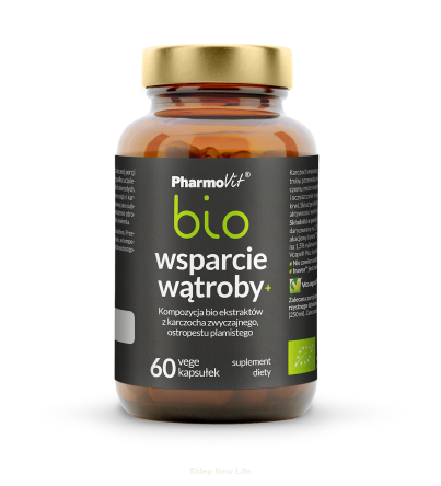 Wsparcie watroby+ bio 60 kaps Vcaps® Plus | Pharmovit bio