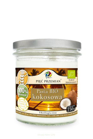 Pasta kokosowa BIO 250 g - Pięć Przemian