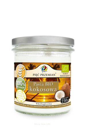 Pasta kokosowa BIO 250 g - Pięć Przemian