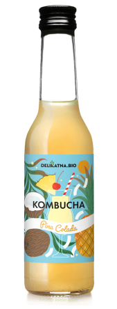 KOMBUCHA KOKTAJLOWA PINA COLADA BIO 270 ml - DELIKATNA