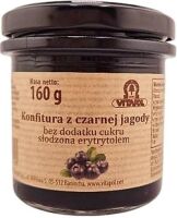 Konfitura z czarnej jagody słodzona erytrytolem B/C 160g