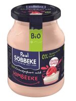 JOGURT KREMOWY MALINOWY (7,5 % TŁUSZCZU W MLEKU) BIO 500 g (SŁOIK) - SOBBEKE