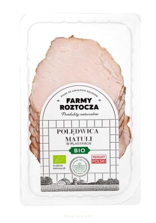 POLĘDWICA MATULI PLASTRY BIO 100 g - FARMY ROZTOCZA (Z PÓŁKI)