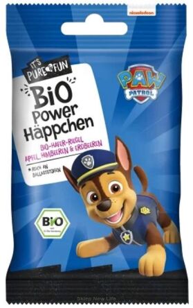 Przekąska owsiana jabłko- malina- truskawka BIO 40 g Psi Patrol