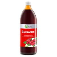 Żurawina, sok z żurawiny 100% 1000 ml - EkaMedica