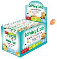 Zdrowy lizak Mniam-Mniam LOKOMOTION pomarańczowy z imbirem i miętą (ŁEZKA) - Starpharma