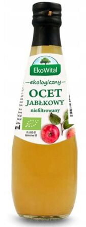 Ocet jabłkowy 6% niefiltrowany BIO  300ml