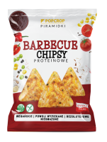 CHRUPKI PIRAMIDKI PROTEINOWE O SMAKU BBQ BEZGLUTENOWE 60 g - POPCROP