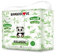 PIELUCHY Z WŁÓKNEM BAMBUSOWYM ROZMIAR M 6 - 11 kg (24 szt.) - BAMBOOLOVE