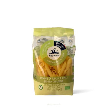 MAKARON (KUKURYDZIANO - RYŻOWY) PENNE BEZGLUTENOWY BIO 250 g - ALCE NERO