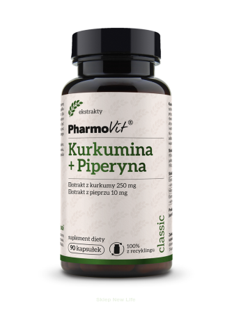 KURKUMINA + PIPERYNA BEZGLUTENOWE 90 KAPSUŁEK - PHARMOVIT (CLASSIC)