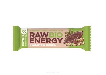 Baton RAW ENERGY BIO orzech ziemny-kakao BEZGL. BIO 50 g