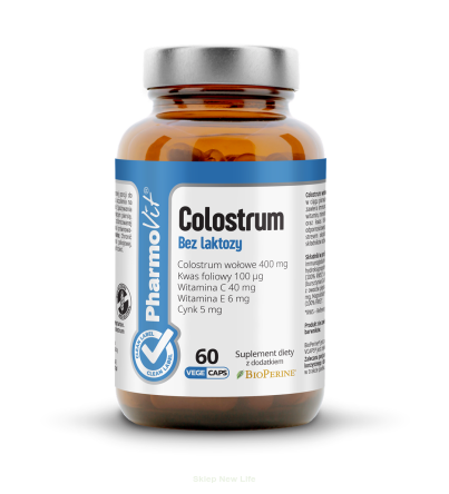 COLOSTRUM BOVINUM (400 mg) BEZGLUTENOWE 60 KAPSUŁEK - PHARMOVIT (CLEAN LABEL)