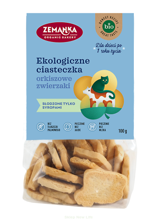 CIASTKA ORKISZOWE ZWIERZAKI BIO 100 g - ZEMANKA