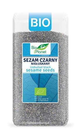 SEZAM CZARNY NIEŁUSKANY BIO 200 g - BIO PLANET