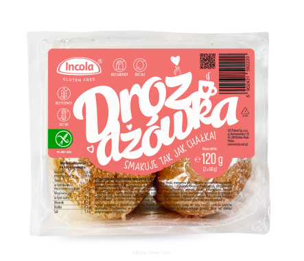 DROŻDŻÓWKA TAKA JAK CHAŁKA BEZGLUTENOWA (2 szt.) 120 g - INCOLA