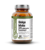 MIŁORZĄB JAPOŃSKI - GINKGO BILOBA (100 mg) BEZGLUTENOWY 60 KAPSUŁEK - PHARMOVIT (CLEAN LABEL)