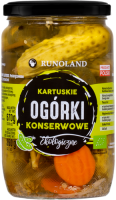 OGÓRKI KONSERWOWE KARTUSKIE BIO 670 g (360 g) - RUNOLAND