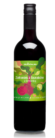 ZAKWAS Z BURAKÓW Z LIMONKĄ BIO 700 ml - DELIKATNA