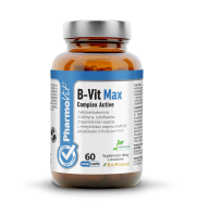 B-Vit Max Complex Active 60 kaps Vege | Clean Label Pharmovit