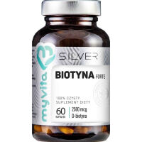 SILVER PURE 100% Biotyna 2500 mcg 60 kap. - MyVita