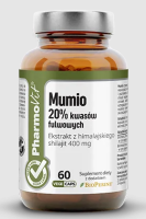 MUMIO EKSTRAKT BEZGLUTENOWY (400 mg) 60 KAPSUŁEK - PHARMOVIT (CLEAN LABEL)