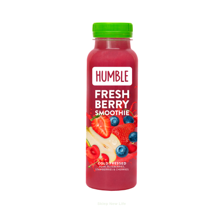 SMOOTHIE GRUSZKA - TRUSKAWKA - MANDARYNKA -  WIŚNIA TŁOCZONE NA ZIMNO 250 ml - HUMBLE