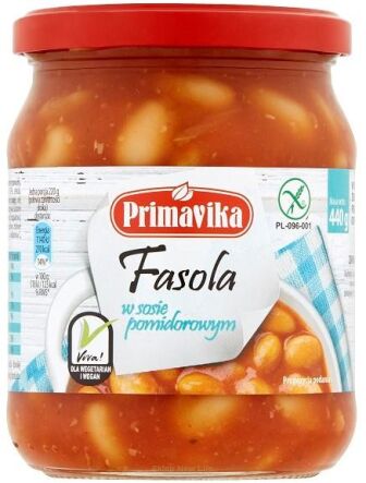 Fasola w sosie pomidorowym 440 g