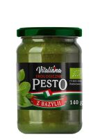 PESTO Z BAZYLII BIO 140 g - VITALIANA