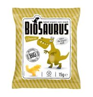 Chrupki kukurydziane Dinozaury o smaku serowym BEZGL. BIO 15 g