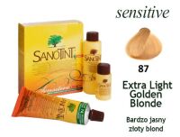 NATURALNA FARBA SANOTINT LIGHT SENSITIVE NR 87 Extra Light Golden Blonde (bardzo jasny złoty blond)