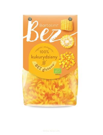 Makaron bezglutenowy kukurydziany świder BIO 250 g - Bartolini