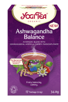 HERBATKA AJURWEDYJSKA RÓWNOWAGA Z ASHWAGANDHĄ (ASHWAGANDHA BALANCE) BIO (17 x 2 g) 34 g - YOGI TEA