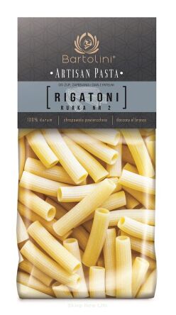 MAKARON (SEMOLINOWY) RIGATONI RURKA 400 g - BARTOLINI (ARTISAN PASTA)