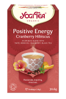 HERBATKA POZYTYWNA ENERGIA ŻURAWINA - HIBISKUS (POSITIVE ENERGY CRANBERRY HIBISCUS) BIO (17 x 1,8 g) 30,6 g - YOGI TEA