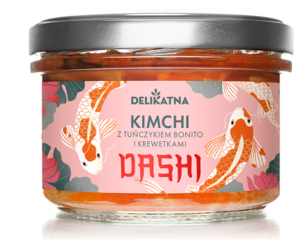 KIMCHI DASHI Z TUŃCZYKIEM BONITO I KREWETKAMI 200 g - DELIKATNA