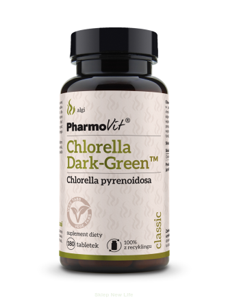 CHLORELLA DARK GREEN (1500 mg) BEZGLUTENOWA 180 TABLETEK - PHARMOVIT (CLASSIC)