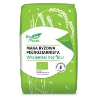 MĄKA RYŻOWA PEŁNOZIARNISTA BEZGLUTENOWA BIO 500 g - BIO PLANET