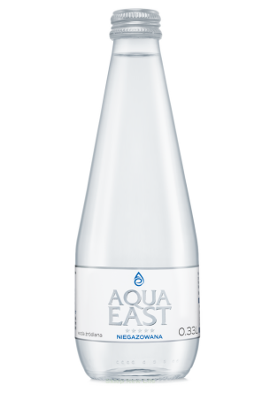 WODA ŹRÓDLANA NIEGAZOWANA NISKOSODOWA 330 ml (SZKŁO) - AQUA EAST