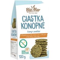 Ciastka z konopią bezglutenowe, bez dodatku cukru 120 g